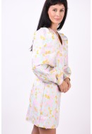 Dress Pieces Pctilly Wrap Pink Lady Pattern Yellow